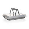 Plech na pečení BANQUET Granite 42x29cm s víkem