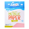 Dekoračný papier A4 Metallic ružový 250 g, sada 10 ks