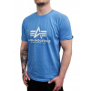 Alpha Industries Basic T Shirt Mediteranian blue tričko pánske Veľkosť: L, Farba: modrá