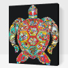 Vymalujsisam.sk Maľovanie podľa čísiel - Mandala - korytnačka Veľkosť: 40x50cm, Rám: Na kartónovej doske