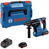 Bosch Professional GBH 18V-24 C SDS plus-aku vŕtacie kladivo 18 V 5 Ah Li-Ion akumulátor bez kefiek, + 2. akumulátor, vr. nabíjačky, + púzdro; 0611923003