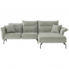 Livetastic ROHOVÁ SEDACIA SÚPRAVA, textil, svetlosivá - Sedačky - 001968007502