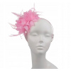 Krásna ružová čelenka do vlasov fascinator flower boho svadobná hostina (Krásna ružová čelenka do vlasov fascinator flower boho svadobná hostina)