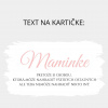 Sójová sviečka kvetinka Darčeková karta: Maminke