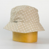 Karpet Dámsky bavlnený klobúk potlačou bodkami - béžová-55-56