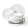 SELTMANN WEIDEN MEADOW GRASSES 12 ks. - porcelánová obedová súprava pre 6 osôb s motívom tráv, zelená