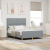 vidaXL Posteľový rám Svetlosivá 140x200 cm Textília 3344809