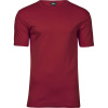 TeeJays Tričko Interlock TJ 520, krátký rukáv, pánské COT18052037103-deep red L Červená deep