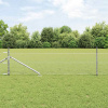 zahrada-XL Plot s stĺpmi Strieborná 0.4 x 10 m Ocel potiahnutá PVC 3353325