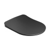 RAVAK WC sedadlo Uni Chrome Flat, Slim, čierne, X01795