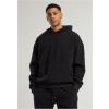 Jacquard Velvet Oversized Hoody - black XL