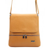 MiaMore Kožená dámská crossbody kabelka Camel hnědá