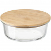 Florina Sklenená dóza s bambusovým viečkom Clavato, 390 ml, S