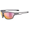 UVEX SPORTSTYLE 806 SMOKE MATNÉ/MIR.RED