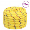 vidaXL Lodné lano žlté 20 mm 25 m polypropylén