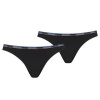 Dámská sportovní tanga Puma String Women Bikini 2P - Velikost M – moderní sportovní tanga Puma s nízkým pasem ve výhodném balení 2 kusů, černý odstín.