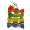 DUVO+ Závesná farebná hračka z rafie a bambusu pre exoty 25,4x12x3,8cm (DUVO+ Závesná farebná hračka z rafie a bambusu pre exoty 25,4x12x3,8cm)