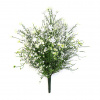 FLW Umelá rastlina Gypsophila bush UV (45cm) - cream buxus