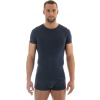 Brubeck Pánské tričko s krátkým rukávem COMFORT WOOL, tmavě modrá, velikost XL (SS11030)