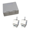 DATACOM Dvojzásuvka CAT5E STP 2xRJ45 na omietku protiprach. 2338