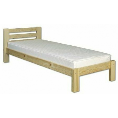 Drewmax Dřevěná postel 80x200 LK127 (Barva dřeva: Olše)