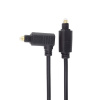 Optický kabel Toslink - Toslink 90°, OD:4mm, 1m