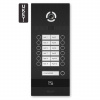 BI-12FB BLACK - Bránový panel IP, 12-nájemnícky, UKEY, SIP 2.0 - BasIP