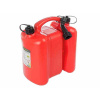 Kanister, bandaska - Dvojpruhová palivová / olejová nádoba, 6 + 3L (Dva -Chamber kanister na palivo / olej 6 + 3L)