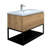 Swiss aqua technologies Koupelnová skříňka s umyvadlem SAT B-Way dub mat BWAY80OAKU