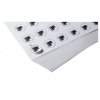 Nálepky pre priehľadný uzáver Easyfit d= 63 mm, 40 kusov