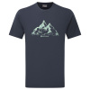 tričko Montane Dual Mountain T-Shirt eclipse blue L