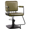 Kadernícka stolička Gabbiano Katania Loft Old Leather Farba: Zelená