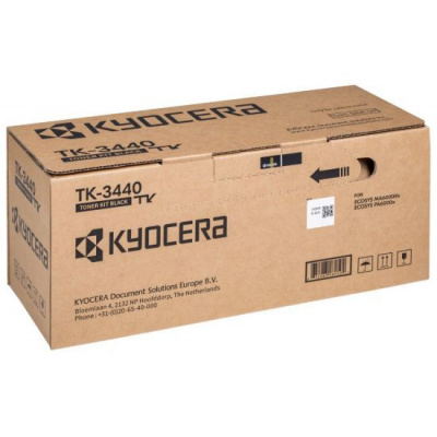 Kyocera toner TK-3440 na 40 000 A4 (při 5% pokrytí), pro ECOSYS PA6000x, MA6000ifx