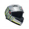Prilba AGV K3 FORTIFY Grey Black Yellow Fluo Veľkosť: S (55-56 cm)
