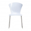 Elegantná plastová stolička OMP-Glossy Farba: Biela