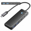 USB-C hub Orico PAPW2AC-C3 dokovacia stanica 2x USB-A 3.0 + 2x USB-C 3.0 - č
