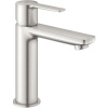 GROHE Lineare páková umývadlová batéria s odtokovou súpravou Push-Open, výška výtoku 120 mm, Supersteel, 23106DC1