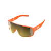 POC Aspire MID Fluo Orange Translucent, Road Partly Sunny Gold
