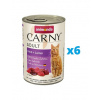 ANIMONDA Carny Adult hovädzie, jahňacie 6 x 400 g