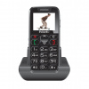 EVOLVE EVOLVEO EasyPhone, mobilní telefon pro seniory s nabíjecím stojánkem (černá barva) PR1-EP-500-BLK