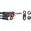 Audio kábel SYC3/PS2CM jack 6,3mm/2xcinch 3m Stagg
