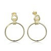 MINET JMAS0297GE00 - MINET Moderní pozlacené stříbrné náušnice kruhy
