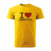 Malfini triko s potiskem I Love Darts yellow