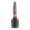 Milwaukee Bity Shockwave TX10 25 mm (skrutkovací bit do drážky TORX, 2 ks v blistri)