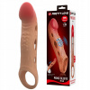 Vibračný návlek na penis Pretty love TPE béžový