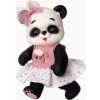 Medvídek panda Rebeca v halence s kapucou od RosaToys (OSO PANDA JERSEY Y FALDA ROSA)
