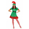 Kostým, maska - ELF ELF ELF 42-44 L GIIRCA (Pani Elf Elf Green a Red L)