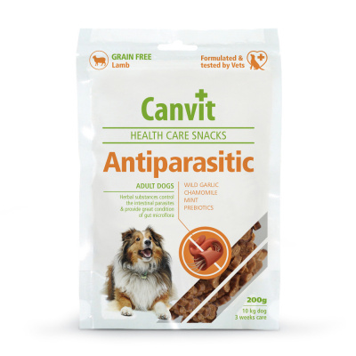 CANVIT Dog Pamlsok Health Care Antiparasitic Snack 200g