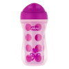 Hrnček Chicco Aktívny termo s tvrdým náustkom 266 ml, ružový, bodky 14m+