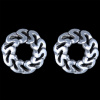 Silver.ag Náušnice strieborné, keltské E1058
